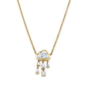 Rain Cloud Moissanite Necklace 1.69ct